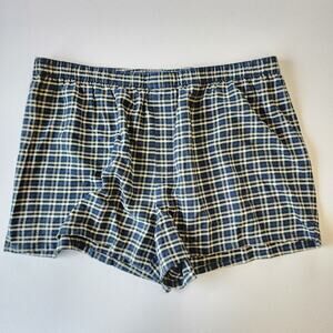 Lunya Lahgo Men's Cotton Blend Boxer Shorts Plaid XXL NWOT
